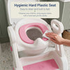 Toddler Potty Training Seat with Step Stool Ladder and Handles, Pink