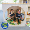 Play House Cube With Floor Mat in Natural UV and White Color