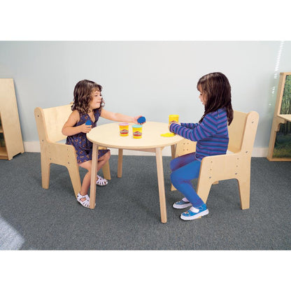 Table And Two Chair Set, Natural Color