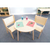 Table And Two Chair Set, Natural Color