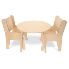 Table And Two Chair Set, Natural Color