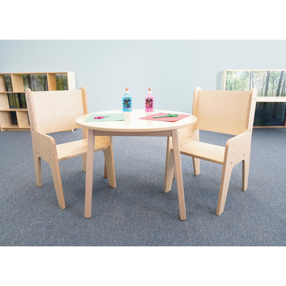 Table And Two Chair Set, Natural Color