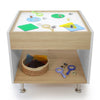 Adjustable Light Table in Brown and White Color