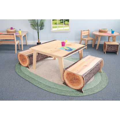Nature View Live Edge Square Table 22H