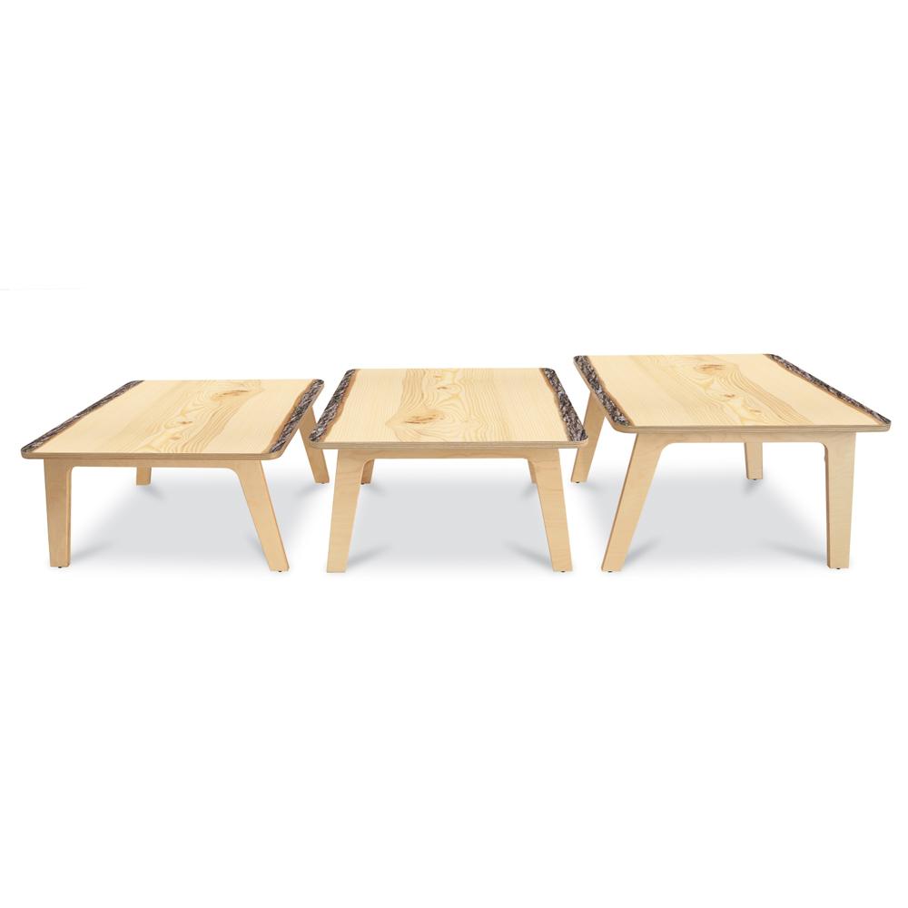 Nature View Live Edge Square Table 22H