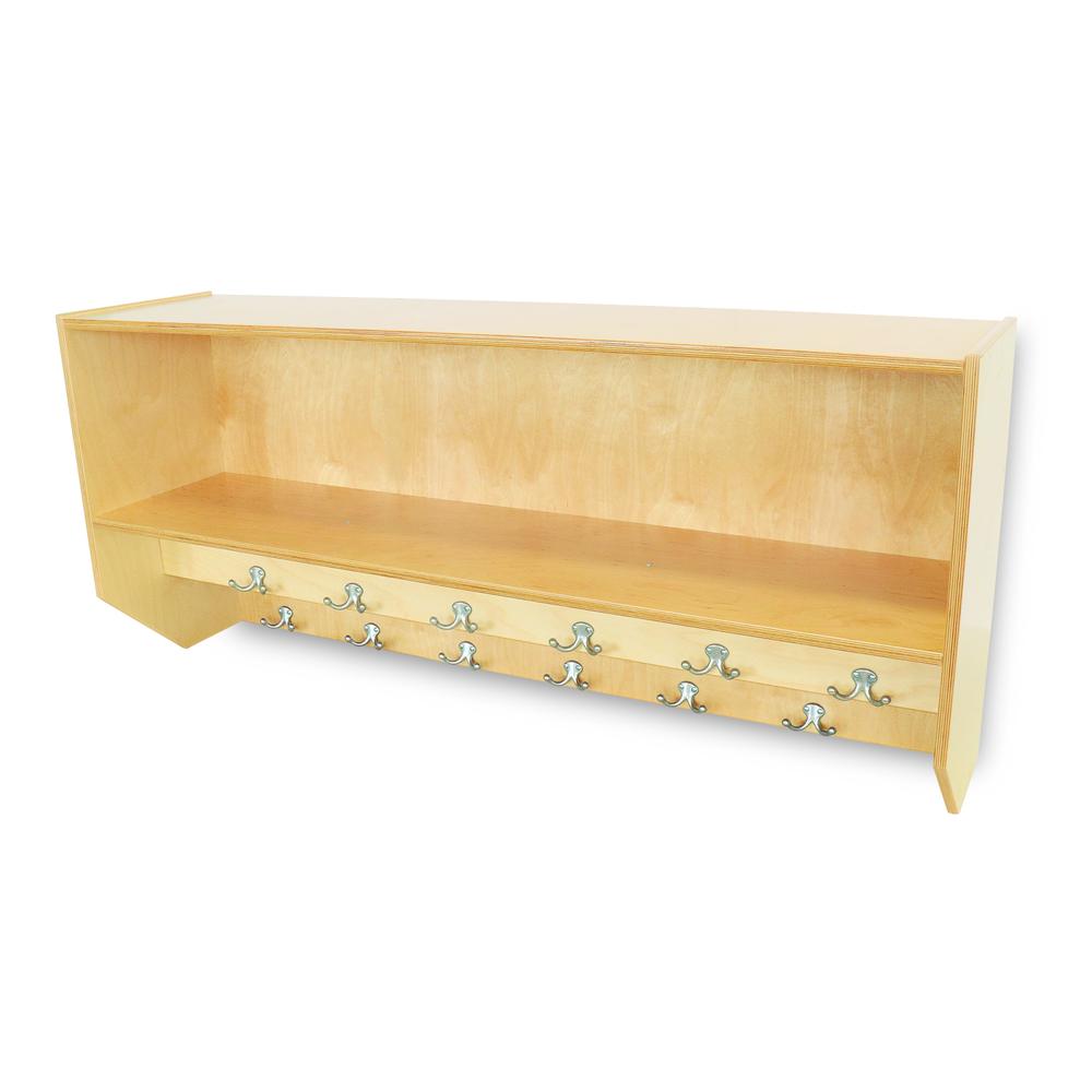 Double Row Wall Mounted Coat Rack