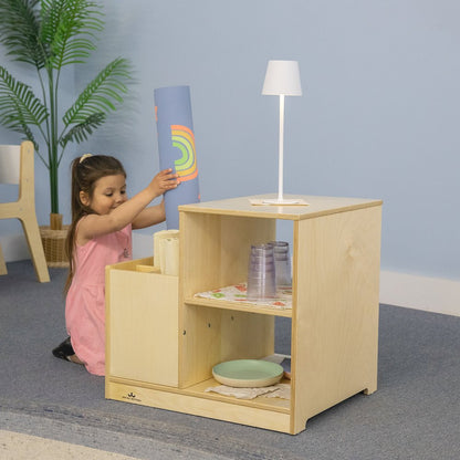 Birch plywood Rolled Mat Storage in Natural UV Finish