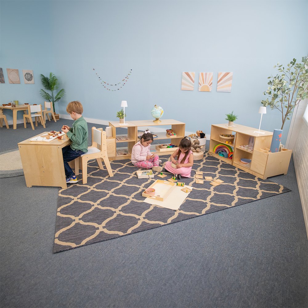 Birch plywood Rolled Mat Storage in Natural UV Finish