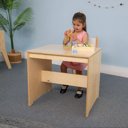 Birch plywood Work Table in Natural UV Finish