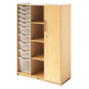 Teachers Wardrobe with Trays and Locking Door