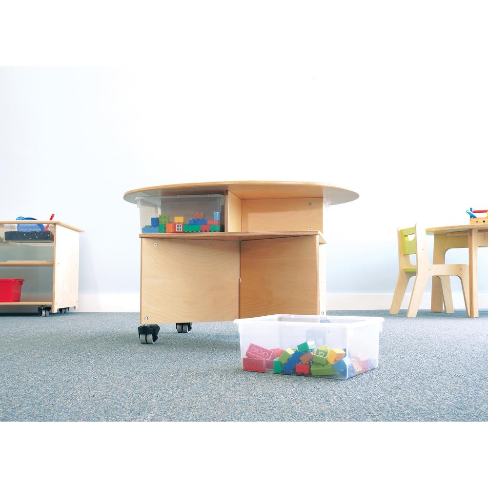 Mobile Collaboration Table with Trays