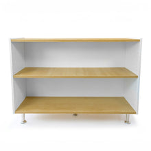 Adjustable Shelf Cabinet 33H in Brown and White Color