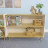 Adjustable Shelf Cabinet 33H in Brown and White Color