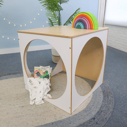 Play House Cube - White in Natural UV and White Color