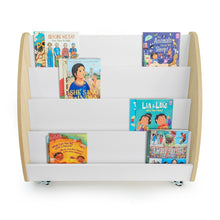Mobile Book Display in Brown and White Color