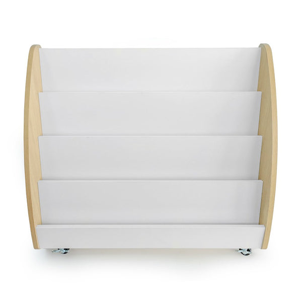 Mobile Book Display in Brown and White Color