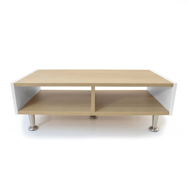 Community Table in Brown and White Color
