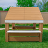 HDPE Outdoor Learning Pavilion in Brown and White Finish