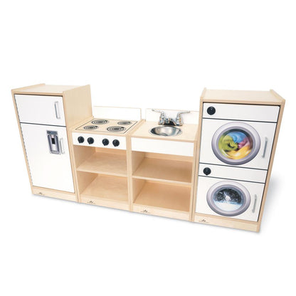 Let's Play Toddler Kitchen Ensemble - White