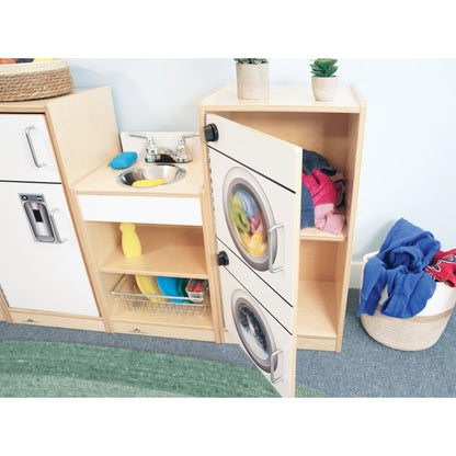 Let's Play Toddler Washer/Dryer - White