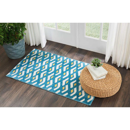 Nourison Harper Blue Kids Area Rug