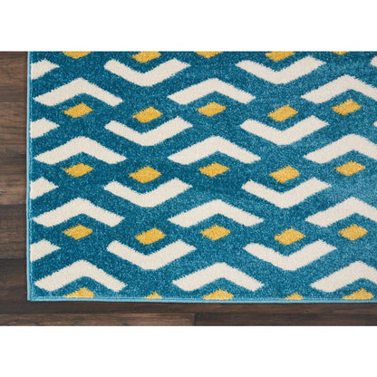 Nourison Harper Blue Kids Area Rug