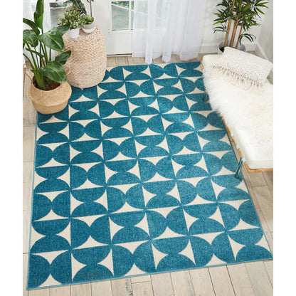 Nourison Harper Blue Kids Area Rug