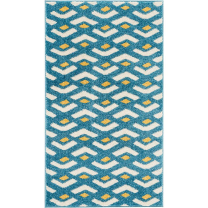 Nourison Harper Blue Kids Area Rug