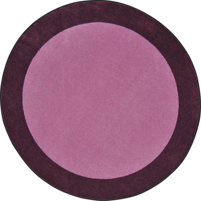 Kid Essentials All Around 5'4" Round Area Rug in Color Purple