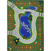 Kid Essentials Alphabet Express 7'8" x 10'9" Area Rug in Color Multi