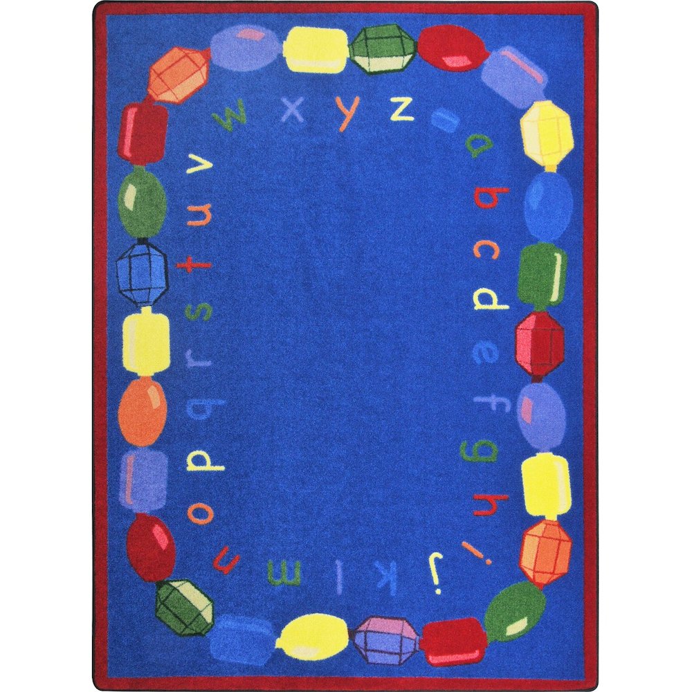 Kid Essentials Baby Beads 5'4" x 7'8" Area Rug in Color Multi