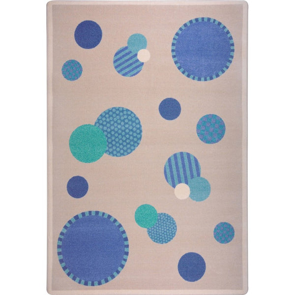 Playful Patterns Baby Dots 5'4" x 7'8" Area Rug in Color Blue