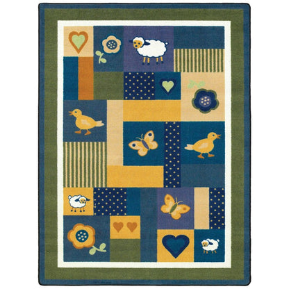 Kid Essentials Baby Love 5'4" x 7'8" Area Rug in Color Bold