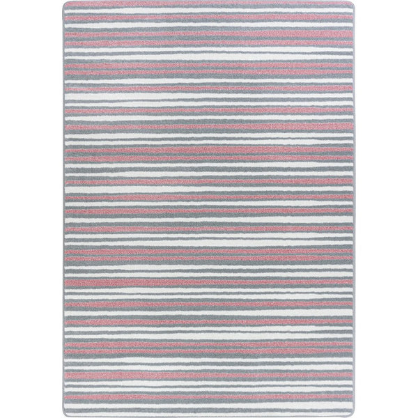 Claremont Kids Between the Lines 5'4" x 7'8" Area Rug in Color Blush