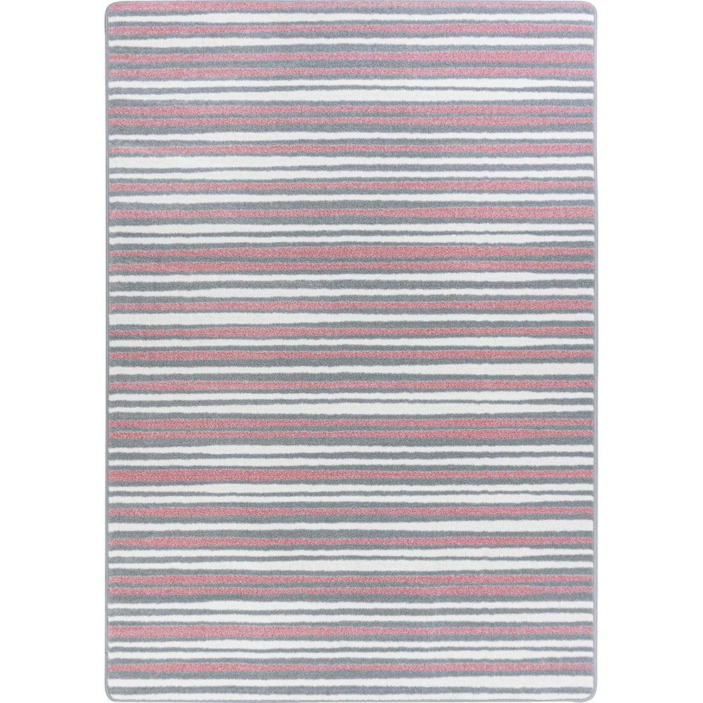 Claremont Kids Between the Lines 5'4" x 7'8" Area Rug in Color Blush
