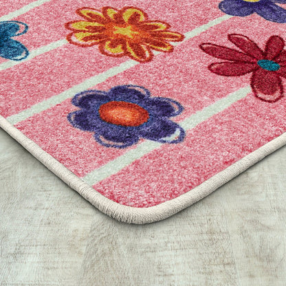 Claremont Kids Big Blooms 5'4" x 7'8" Area Rug in Color Bouquet