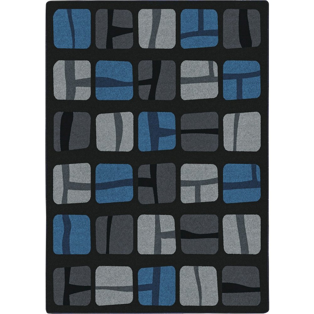 Kid Essentials BioBlocks 10'9" x 13'2" Area Rug in Color Marine