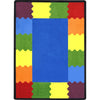 Kid Essentials Block Party 7'8" x 10'9" Area Rug in Color Multi