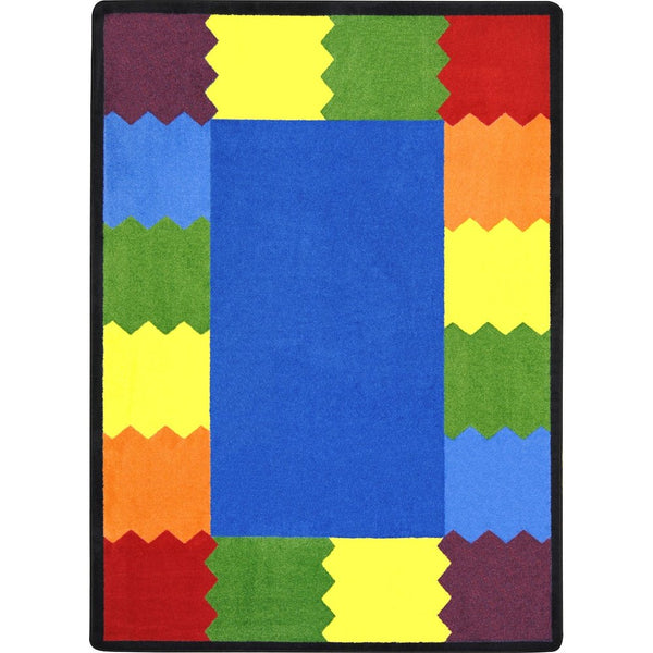 Kid Essentials Block Party 7'8" x 10'9" Area Rug in Color Multi