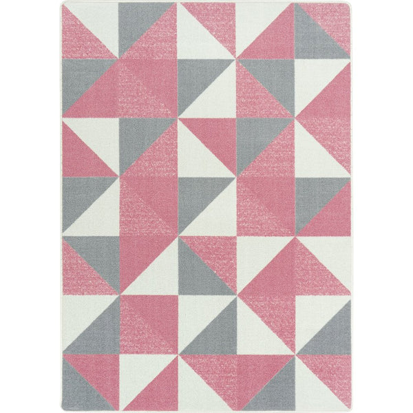 Claremont Kids Cartwheel 5'4" x 7'8" Area Rug in Color Blush