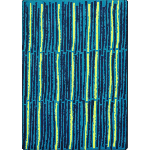 Kid Essentials Cascade 5'4" x 7'8" Area Rug in Color Teal
