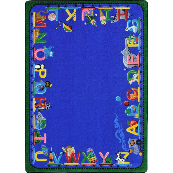 Kid Essentials Choo Choo Letters 7'8" x 10'9" Area Rug in Color N/A