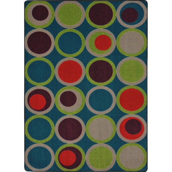 Kid Essentials Circle Back 7'8" x 10'9" Area Rug in Color Tropics