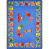 Kid Essentials Circus Elephant Parade 5'4" x 7'8" Area Rug in Color Multi