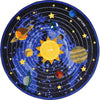 Kid Essentials Cosmic Wonders 5'4" Round Area Rug in Color Black