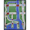 Kid Essentials Creataville 5'4" x 7'8" Area Rug in Color Multi