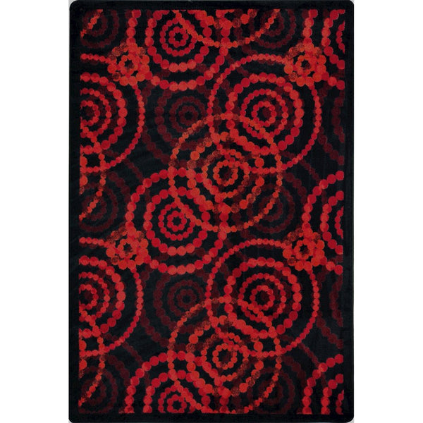 Kid Essentials Dottie 5'4" x 7'8" Area Rug in Color Ruby