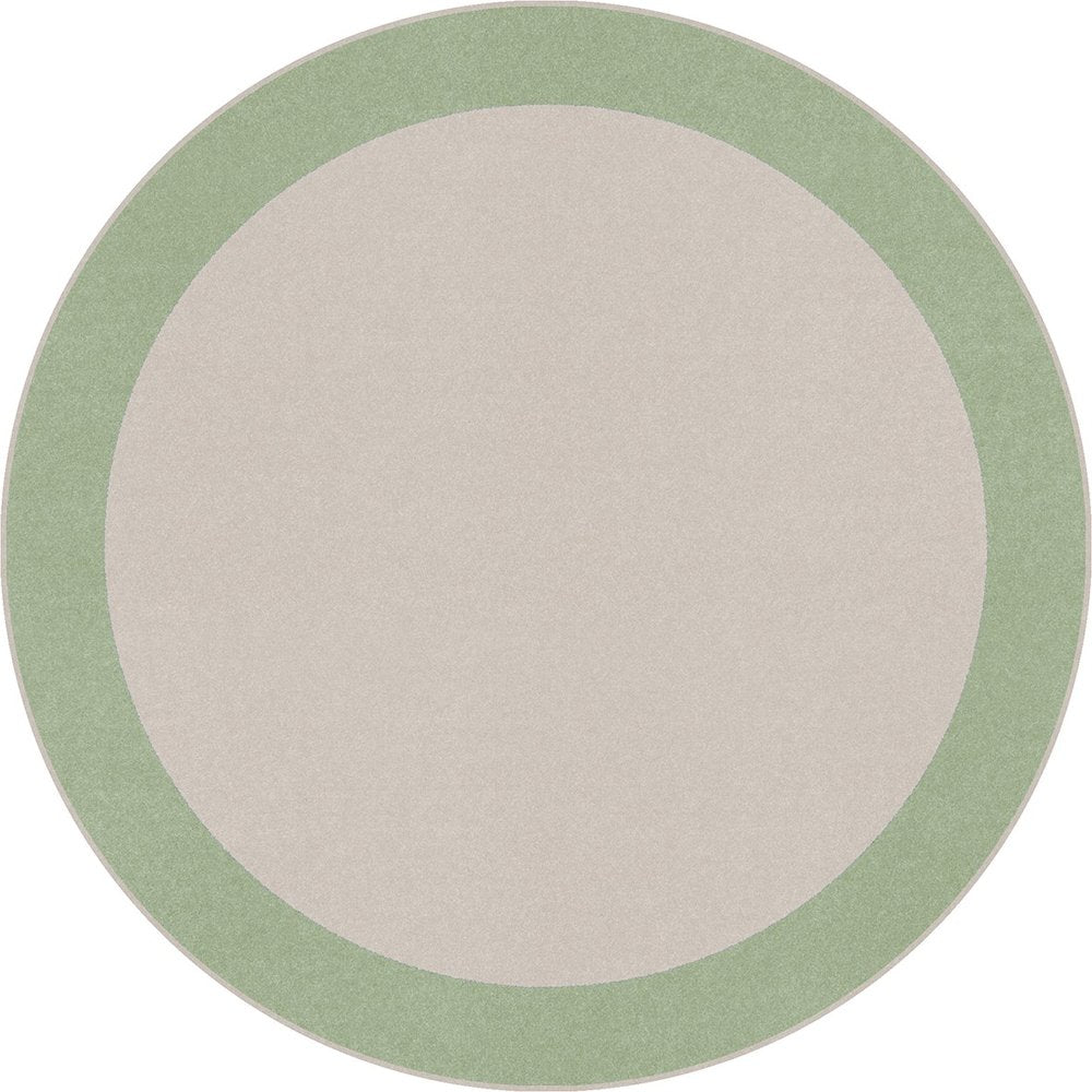 Kid Essentials Easy Going 5'4" Round Area Rug in Color Sage