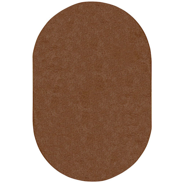 Kid Essentials Endurance 12' x 7'6" Oval Area Rug in Color Brown