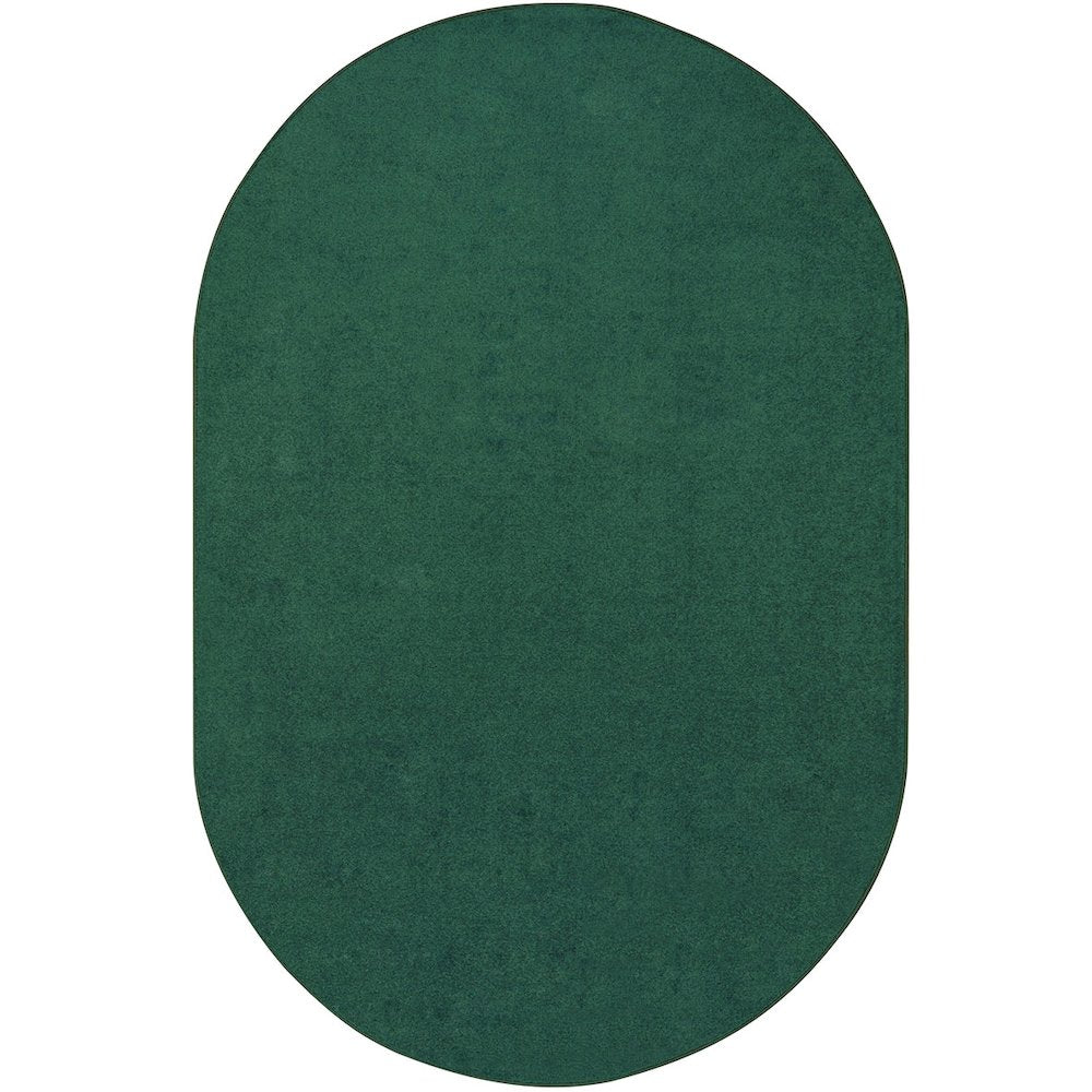 Kid Essentials Endurance 12' x 7'6" Oval Area Rug in Color Forest
